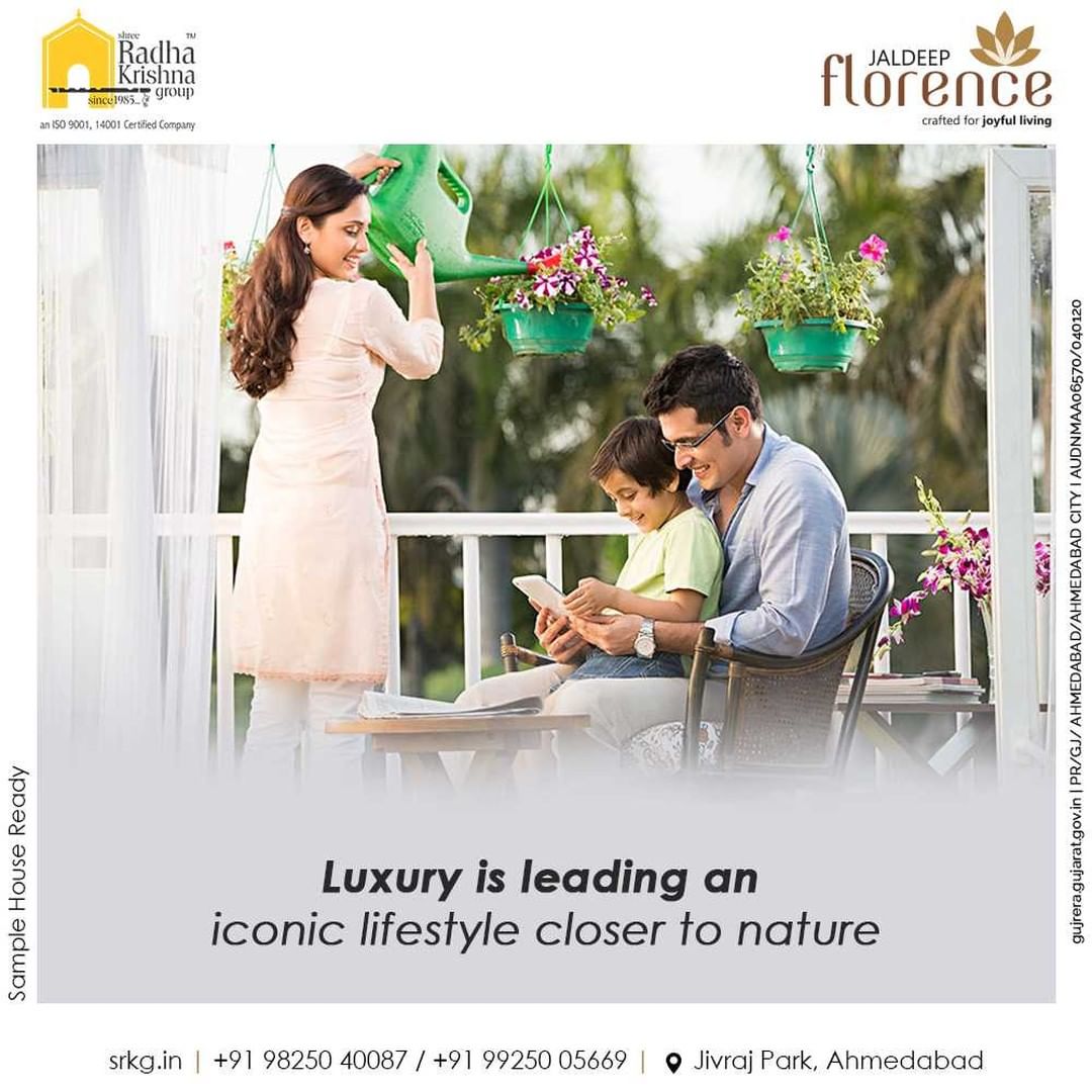 Luxury is leading an iconic lifestyle closer to nature.
Let your lifestyle be inspired by the fragrance of florence.

#JaldeepFlorence #Amenities #LuxuryLiving #RadhaKrishnaGroup #ShreeRadhaKrishnaGroup #JivrajPark #Ahmedabad #RealEstate #SRKG