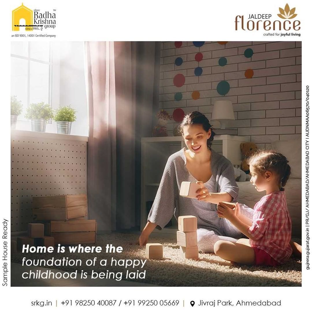 Home is where the foundation of a happy childhood is being laid.

Give your little ones the playful childhood they deserve to have at home.

#JaldeepFlorence #Amenities #LuxuryLiving #RadhaKrishnaGroup #ShreeRadhaKrishnaGroup #JivrajPark #Ahmedabad #RealEstate #SRKG