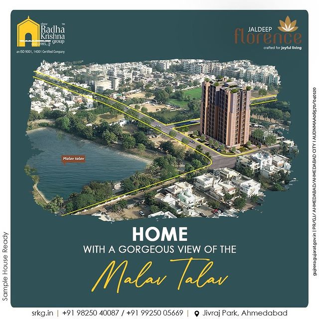 Homes with Benefits start here at Jaldeep Florence.

Enjoy a gorgeous view of the Malav Talva from your balcony at Jaldeep Florence as you sip chai.

#JaldeepFlorence #Amenities #LuxuryLiving #RadhaKrishnaGroup #ShreeRadhaKrishnaGroup #JivrajPark #Ahmedabad #RealEstate #SRKG