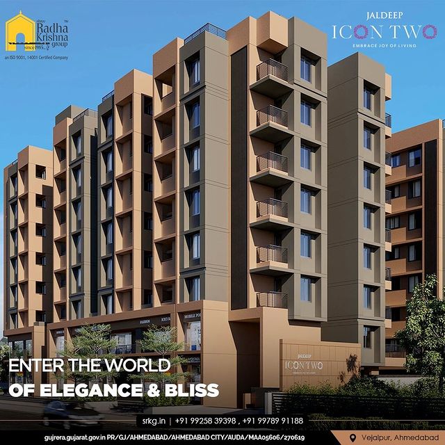 Welcome to Jaldeep Icon 2, welcome to a world of Elegance & Bliss.

Jaldeep incorporates a beautiful urban lifestyle within a nurturing campus with convenient amenities in the coveted location of vejalpur.

#JaldeepIconTwo #IconTwo #LuxuryLiving #ShreeRadhaKrishnaGroup #RadhaKrishnaGroup #SRKG #Vejalpur #Makarba #Ahmedabad #RealEstate