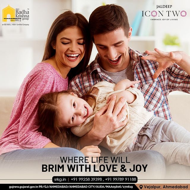 Welcome to Jaldeep Icon 2, a place where life brims with love and joy!

Jaldeep Icon 2, with its elegant construction, convenient amenities, & serene location of Vejalpur- Makarba, is the perfect family home!

#JaldeepIconTwo #IconTwo #LuxuryLiving #ShreeRadhaKrishnaGroup #RadhaKrishnaGroup #SRKG #Vejalpur #Makarba #Ahmedabad #RealEstate