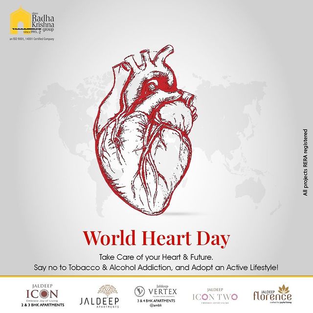 Radha Krishna Group,  WorldHeartDay, WorldHeartDay2021, HeartHealth, CardiacHealth, HeartDay, ShreeRadhaKrishnaGroup, RadhaKrishnaGroup, SRKG, Ahmedabad, RealEstate