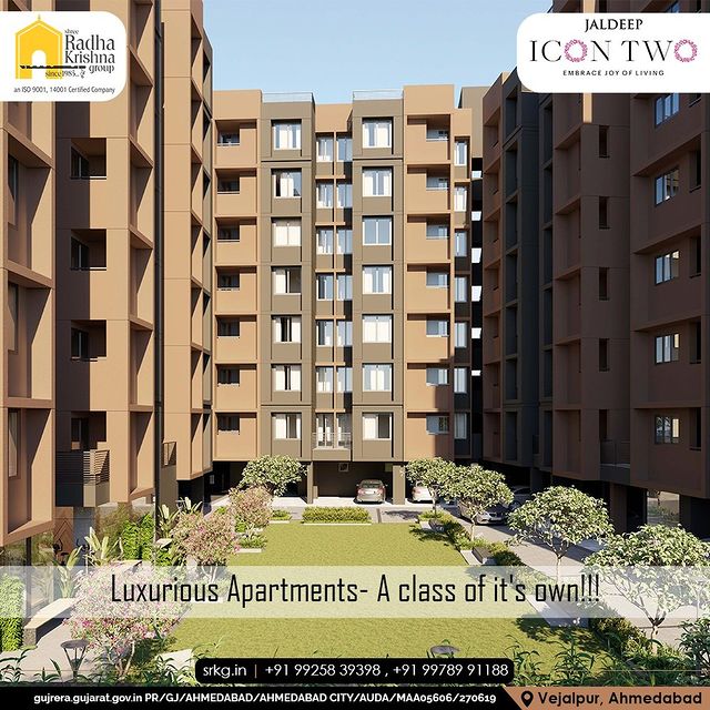 We make you feel luxurious building fulfilling your needs, desires and wishes about your dream home.

Experience the comforts, conveniences and luxuries.

#JaldeepIcon #Amenities #LuxuryLiving #RadhaKrishnaGroup #ShreeRadhaKrishnaGroup #Prahldnagar #Ahmedabad #RealEstate #SRKG