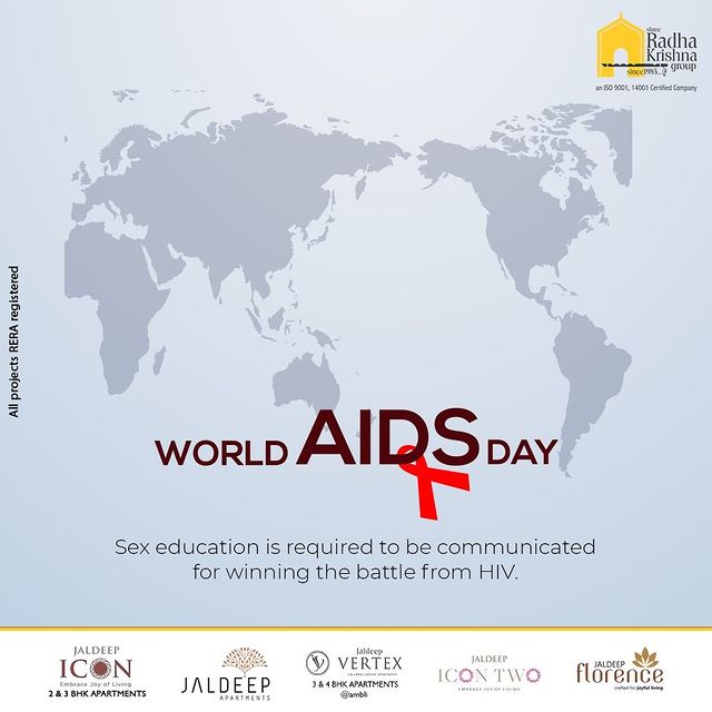 Sex education is required to be communicated for winning the battle from HIV.

#WorldAIDSDay2021 #WorldAIDSDay #AIDSDay #AIDSAwareness #ShreeRadhaKrishnaGroup #RadhaKrishnaGroup #SRKG #Ahmedabad #RealEstate