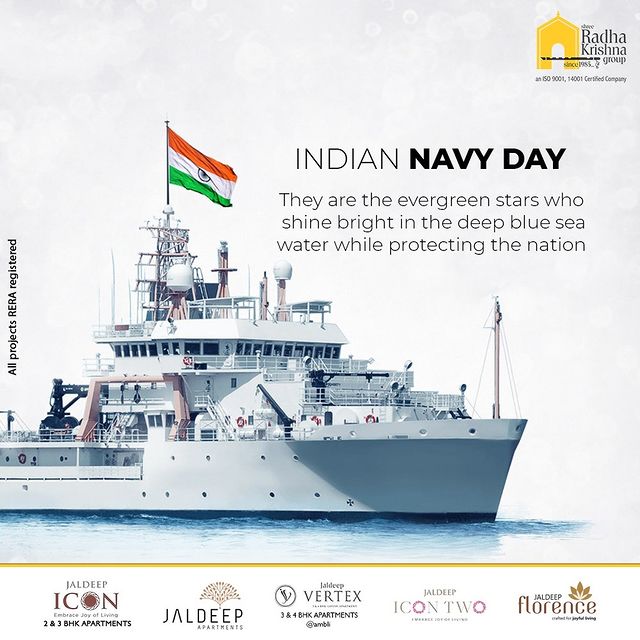 They are the evergreen stars who shine bright in the deep blue sea water while protecting the nation

#IndianNavyDay #NavyDay #IndianNavyDay2021 #ShreeRadhaKrishnaGroup #RadhaKrishnaGroup #SRKG #Ahmedabad #RealEstate