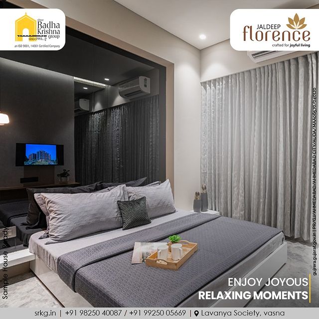 No amount of money or success can take the place of time spent with your family.  At your dream home, spend joyous and relaxing moments with your loved ones.

#JaldeepFlorence #Amenities #LuxuryLiving #RadhaKrishnaGroup #ShreeRadhaKrishnaGroup #JivrajPark #Ahmedabad #RealEstate #SRKG