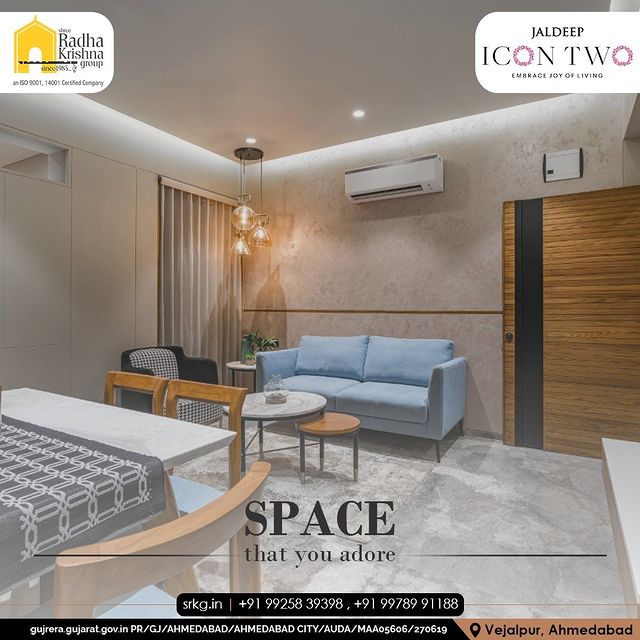 Making your living elegant, making your days more luxurious. Love your space. Love your mind. Love your heart and soul.

#JaldeepIconTwo #IconTwo #LuxuryLiving #ShreeRadhaKrishnaGroup #RadhaKrishnaGroup #SRKG #Vejalpur #Makarba #Ahmedabad #RealEstat