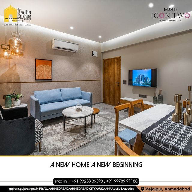 Everyone always cherishes their memories, sentiments, and emotions of their new home. Time for a peaceful and roomy start. 

#JaldeepIconTwo #IconTwo #LuxuryLiving #ShreeRadhaKrishnaGroup #RadhaKrishnaGroup #SRKG #Vejalpur #Makarba #Ahmedabad #RealEstat