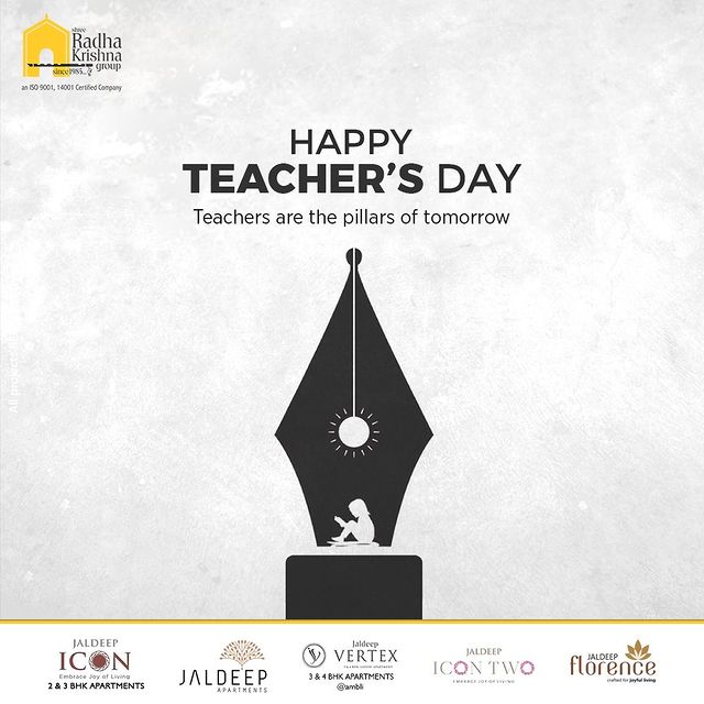 Teachers are the pillars of tomorrow

#TeachersDay #HappyTeachersDay #TeachersDay2022 #BirthAnniversary #DrSarvepalliRadhakrishnan