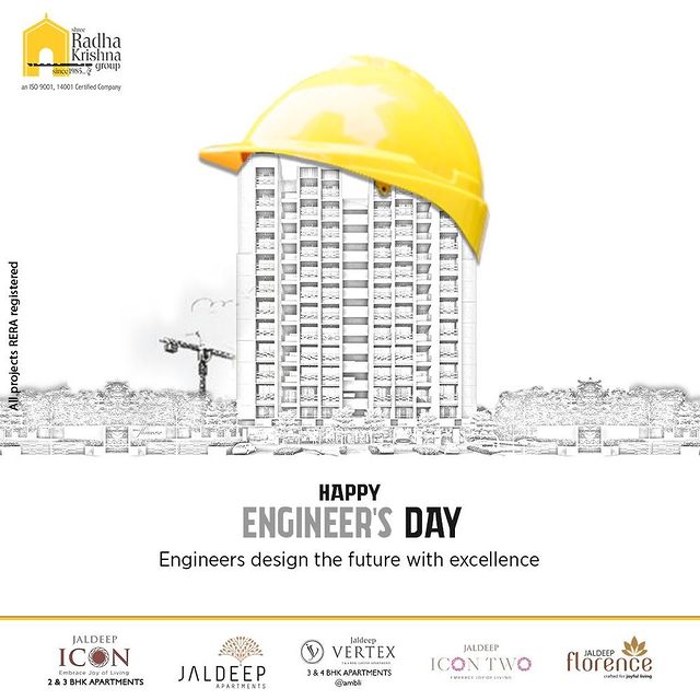 Radha Krishna Group,  Engineers, HappyEngineersDay, EngineersDay2022, BirthAnniversary, FirstEngineerOfIndia, MokshagundamVisvesvaraya, SRKG, Building, Builders