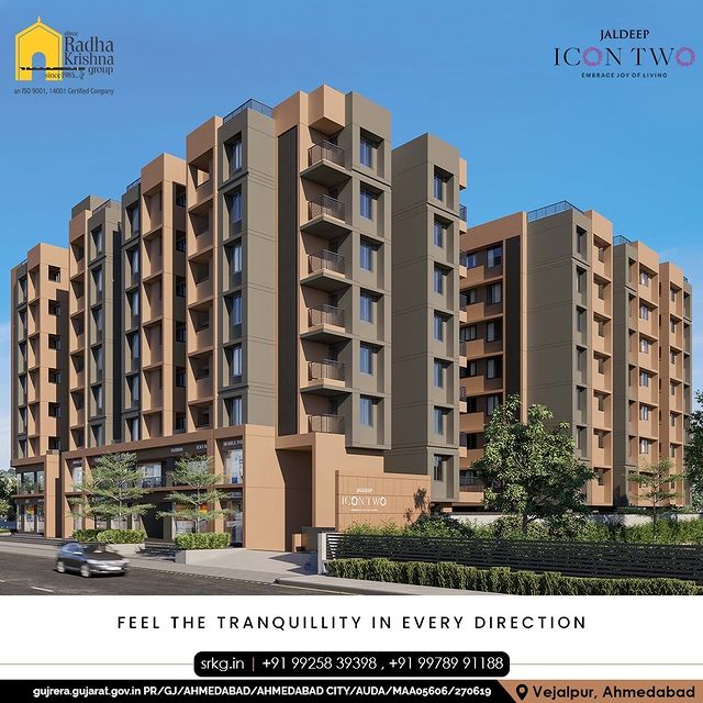 Every feeling is nourished at home, where you can also celebrate the fiesta of your life with the people you love.

#JaldeepIconTwo #IconTwo #LuxuryLiving #ShreeRadhaKrishnaGroup #RadhaKrishnaGroup #SRKG #Vejalpur #Makarba #Ahmedabad #RealEstat