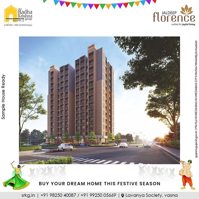 Book your dream home during these holy days of Navratri and bring peace and prosperity into your home.

#BookYourHome #DreamHome #BookHome #Navratri #JaldeepFlorence #Amenities #LuxuryLiving #RadhaKrishnaGroup #ShreeRadhaKrishnaGroup #JivrajPark #Ahmedabad #RealEstate #SRKG