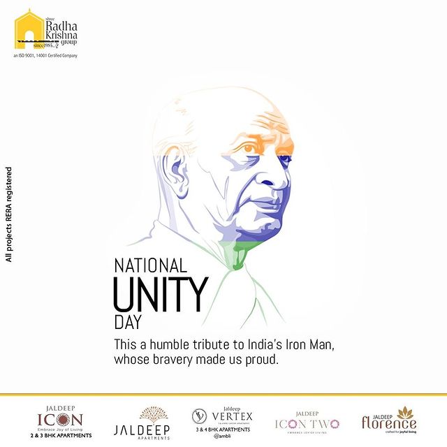 This a humble tribute to India's Iron Man, whose bravery made us proud.

#NationalUnityDay #NationalUnityDay2022 #RashtriyaEktaDiwas #SardarPatel #SardarVallabhBhaiPatel #Unity #AtmanirbharBharat #Equality #Builders #RealEstate #SRKG #Ahmedabad