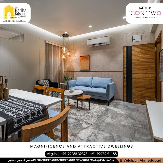 Homes, where grandeur and happiness are instilled in every wall.  Homes, where life is luxurious, comfortable, and peaceful. Jaldeep Icon Two is the perfect to live a life with the ultimate ease.

Book your dream abode Now!

#JaldeepIconTwo #IconTwo #Peaceful #PeacefulLocation #Locatoin #LuxuryLiving #ShreeRadhaKrishnaGroup #RadhaKrishnaGroup #SRKG #Vejalpur #Makarba #Ahmedabad
