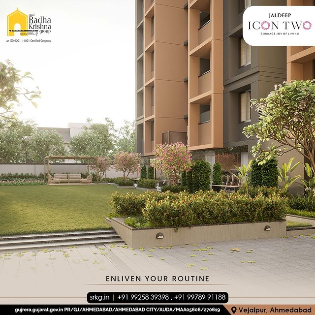 A new home welcomes you to a new chapter in your life with its peace and modern way of life. Live in the world that is right outside your front door.

#JaldeepIconTwo #IconTwo #Peaceful #PeacefulLocation #Locatoin #LuxuryLiving #ShreeRadhaKrishnaGroup #RadhaKrishnaGroup #SRKG #Vejalpur #Makarba #Ahmedabad #RealEstat