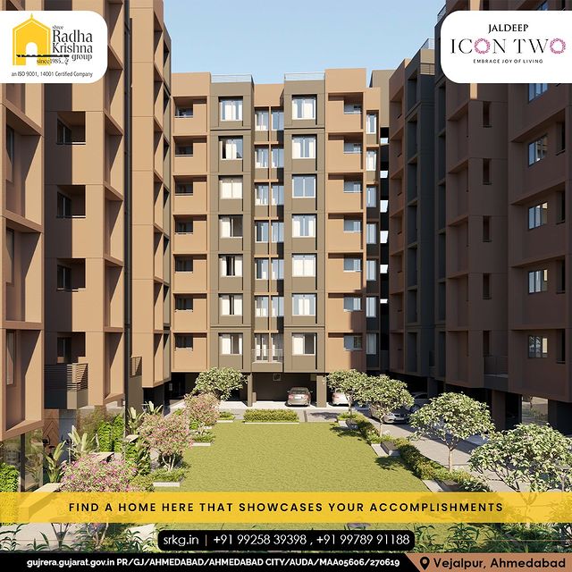 Home is where your loved ones are there to support you in every situation. It is the location where your every feeling is fostered. It is also the place that that narrates your achievements. 

#JaldeepIconTwo #IconTwo #Peaceful #PeacefulLocation #Locatoin #LuxuryLiving #ShreeRadhaKrishnaGroup #RadhaKrishnaGroup #SRKG #Vejalpur #Makarba #Ahmedabad #RealEstate
