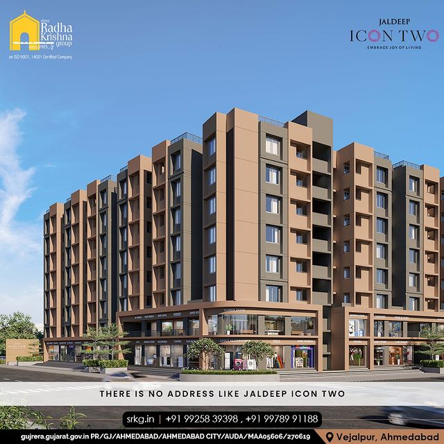 Jaldeep Icon Two is situated in the heart of the city, everything you need is just a few minutes' drives away. 

 #JaldeepIconTwo #IconTwo #Peaceful #PeacefulLocation #Locatoin #LuxuryLiving #ShreeRadhaKrishnaGroup #RadhaKrishnaGroup #SRKG #Vejalpur #Makarba #Ahmedabad #RealEstate