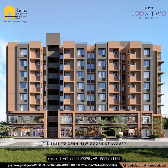Unwind yourself in the most rejuvenating and stunning atmosphere of Jaldeep Florence. It’s time to open the new doors of luxurious living.

#JaldeepIconTwo #IconTwo #Peaceful #PeacefulLocation #Locatoin #LuxuryLiving #ShreeRadhaKrishnaGroup #RadhaKrishnaGroup #SRKG #Vejalpur #Makarba #Ahmedabad #RealEstate