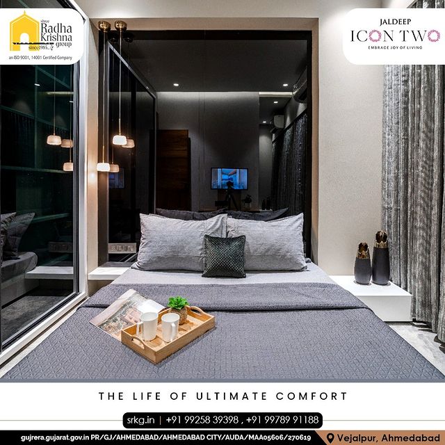 Homes, where grandeur and happiness are instilled in every wall, indulge in the tranquilities of togetherness at Jaldeep Icon Two.

#JaldeepIconTwo #IconTwo #Peaceful #PeacefulLocation #Locatoin #LuxuryLiving #ShreeRadhaKrishnaGroup #RadhaKrishnaGroup #SRKG #Vejalpur #Makarba #Ahmedabad #RealEstate