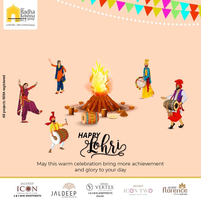 Radha Krishna Group,  Lohri, LohriCelebration, Festival, HappyLohri, Makarsankranti, Sankranti, IndianFestival, HarvestingFestival, Celebration, Builders, RealEstate, SRKG, Ahmedabad