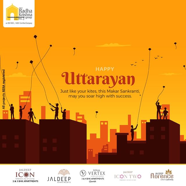 Just like your kites, this Makar Sankranti, may you soar high with success.

#Uttrayan #Uttrayan2023 #HappyUttrayan #MakarSankranti #MakarSankranti2023  #HappyMakarSankranti #FestivalofKites #IndianFestivals #IndianCelebrations #Builders #RealEstate #SRKG #Ahmedabad
