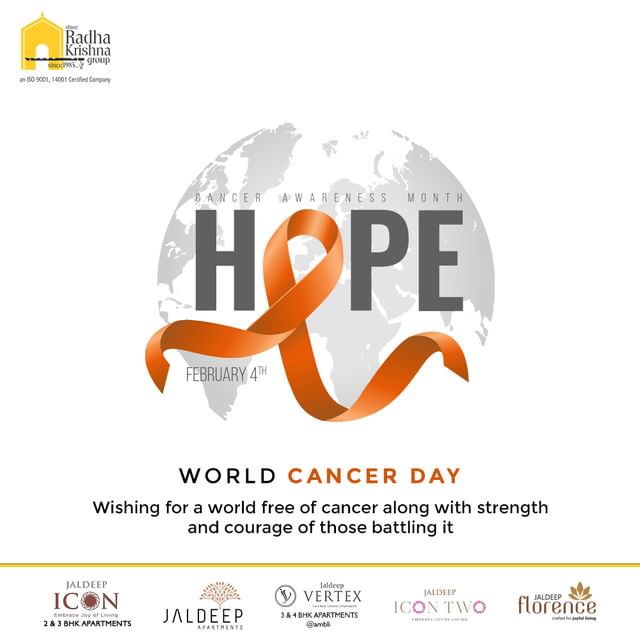 Wishing for a world free of cancer, along with strength and courage for those battling it.

 #WorldCancerDay #WorldCancerDay2023 #EarlyDetectionMatters #CancerDay #CancerAwareness #FightCancer #TogetherWeCan #Builders #RealEstate #Ahmedabad #SRKG