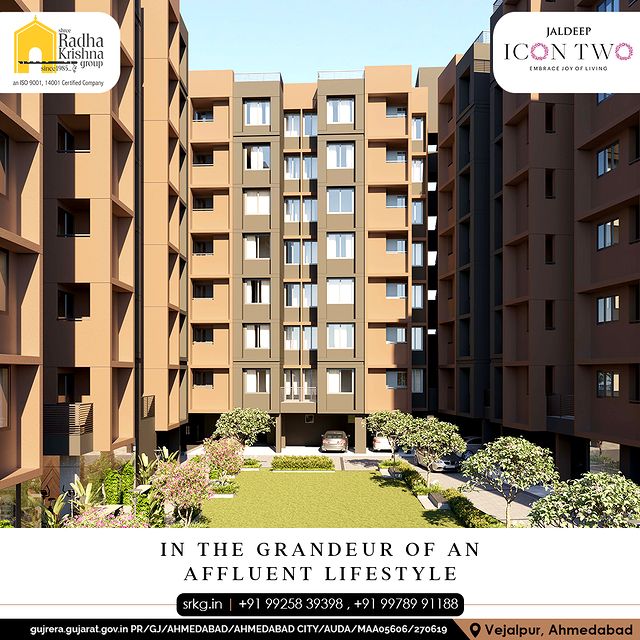 At Icon Two, get ready to experience the allure of content living in the grandeur of an extravagant lifestyle.

#JaldeepIconTwo #IconTwo #Peaceful #PeacefulLocation #Locatoin #LuxuryLiving #ShreeRadhaKrishnaGroup #RadhaKrishnaGroup #SRKG #Vejalpur #Makarba #Ahmedabad #RealEstate