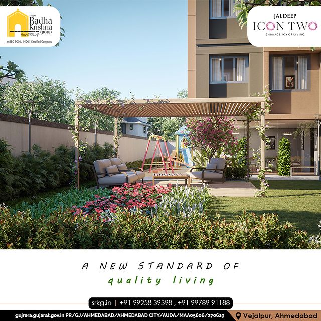 Get ready to spend the rest of your lives at Icon Two. A place where we have established a new benchmark for high-quality living so that you can relax in the warmth of your own home.

#JaldeepIconTwo #IconTwo #Peaceful #PeacefulLocation #Locatoin #LuxuryLiving #ShreeRadhaKrishnaGroup #RadhaKrishnaGroup #SRKG #Vejalpur #Makarba #Ahmedabad #RealEstate