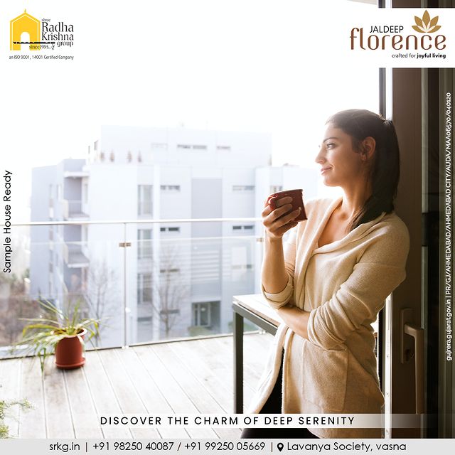 Find peace in the charm of deep serenity. From calming colours to tranquil spaces, create a home that soothes and relaxes you.

#JaldeepFlorence #Amenities #Facilites #Connectivity #LuxuryLiving #RadhaKrishnaGroup #ShreeRadhaKrishnaGroup #JivrajPark #Ahmedabad #RealEstate #SRKG