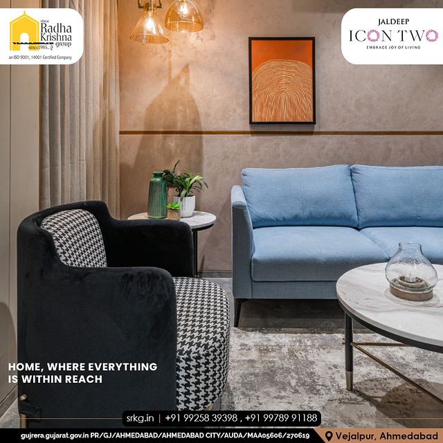 Invest in a space that's both functional and inviting. Buy a home that suits your needs and enjoy the ease and accessibility. 

#luxurylifestyle #luxuryrealestate #jaldeepicontwo #amenities #luxurious #living #radhakrishnagroup #shreeradhakrishnagroup #jivrajpark #ahmedabad #realestate #srkg