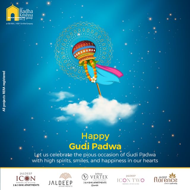 Let us celebrate the pious occasion of Gudi Padwa with high spirits, smiles, and happiness in our hearts

#GudiPadwa2023  #HappyGudiPadwa #NewYearCelebrations #TraditionsAndCulture #HarvestFestival #WishingYouProsperityAndHappiness #Tradition #Culture #IndianCelebrations #FestivalsofIndia #SRKG #Building #RealEstate #Ahmedabad