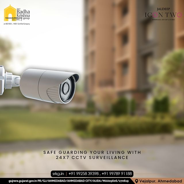 We are protecting your living space with 24x7 CCTV surveillance. With constant monitoring, we ensure the safety and security of your home and loved ones. 

#luxurylifestyle #luxuryrealestate #jaldeepicontwo #amenities #luxurious #living #radhakrishnagroup #shreeradhakrishnagroup #jivrajpark #ahmedabad #realestate #srkg