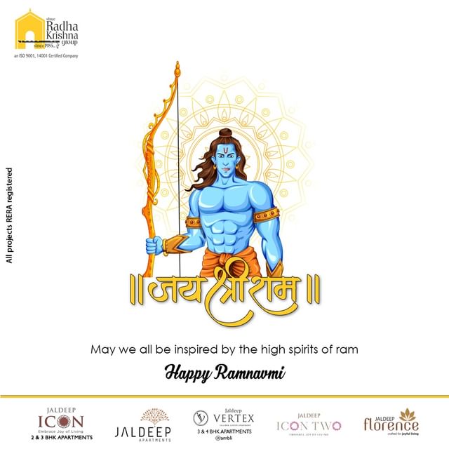 May we all be inspired by the high spirits of Ram 

#RamNavami #RamNavami2023 #Ram #JaiShreeRam #Ramayana #India #LordRama #Hinduism #Sitaram #JaiShriRam #RamSita #radhakrishnagroup  #jivrajpark #ahmedabad #realestate #srkg #shreeradhakrishnagroup