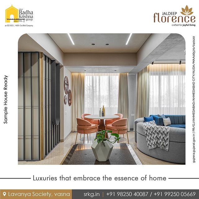 Unwind in opulent spaces designed to pamper your senses, creating a haven where every moment is infused with pure luxury and the warmth of home. 

 

#JaldeepFlorence #Facilites #Connectivity #LuxuryLiving #RealEstate #RadhaKrishnaGroup #ShreeRadhaKrishnaGroup #JivrajPark #Ahmedabad #SRKG