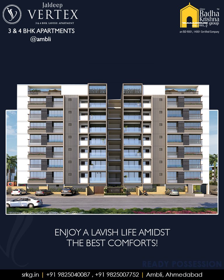 Radha Krishna Group,  JaldeepVertex, 3and4BHKApartments, ReadyPossession, LuxuryLiving, ShreeRadhaKrishnaGroup, Ambli, Ahmedabad