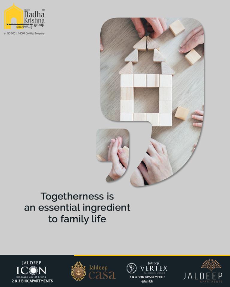 Happiness is togetherness and togetherness is an essential ingredient to family life.

#TOTD #WorldOfHappiness #WorkOfArtResidence #ShreeRadhaKrishnaGroup #Ahmedabad #RealEstate #LuxuryLiving https://t.co/V9CAUINbbV