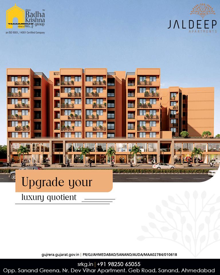 Get a re-defined concept about the apartment living and upgrade your luxury quotient at #JaldeepApartment that is designed to offer a higher quality of luxury living.

#AlluringApartments #ExpanseOfElegance #LuxuryLiving #ShreeRadhaKrishnaGroup #Ahmedabad #RealEstate #SRKG https://t.co/4Wcwmg43vZ