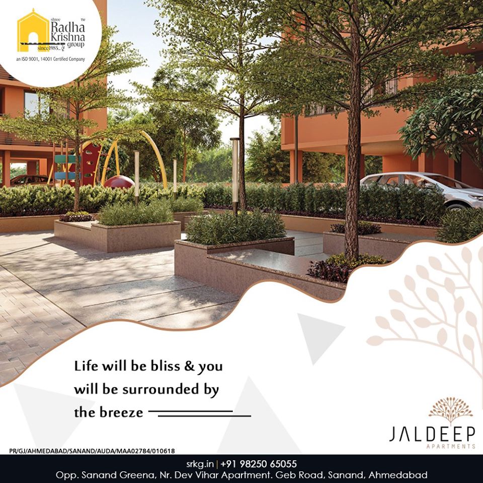 Say yes to a holistic lifestyle at #JaldeepApartment, where life will be bliss & you will be surrounded by the breeze.

#AlluringApartments #ExpanseOfElegance #LuxuryLiving #ShreeRadhaKrishnaGroup #Ahmedabad #RealEstate #SRKG https://t.co/daom2enLy8