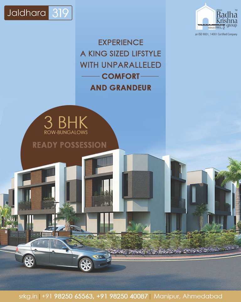 Jaldhara 319 is the destination of a desirable lifestyle. Come and experience more comfort, more luxury, more convenience and eventually, more happiness.

#Jaldhara319 #3BHKRowBungalows #ReadyPossession #LuxuryLiving #ShreeRadhaKrishnaGroup #Manipur #Ahmedabad https://t.co/M9WeiCZ9bt